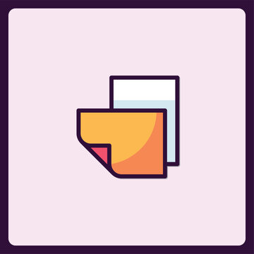 Iconic Representation of Documents, Symbolizing Paperwork and Information