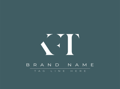 KFT abstract letter logo design. This logo is designed by three abstract letters.