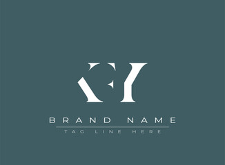 KFY abstract letter logo design. This logo is designed by three abstract letters.