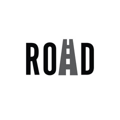 road letter logo design 