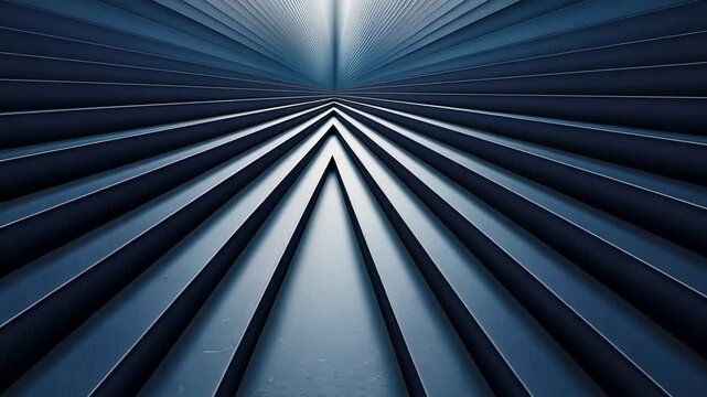 Dark, futuristic,  angular corridor