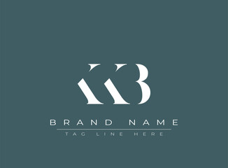KKB abstract letter logo design. This logo is designed by three abstract letters.