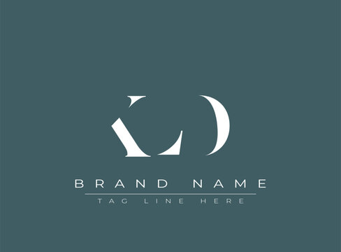 KLD abstract letter logo design. This logo is designed by three abstract letters.
