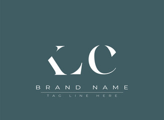KLC abstract letter logo design. This logo is designed by three abstract letters.