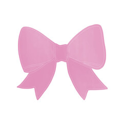 pink ribbon bow