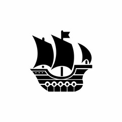 creative silhouette Basic Ship Icon victor illustration