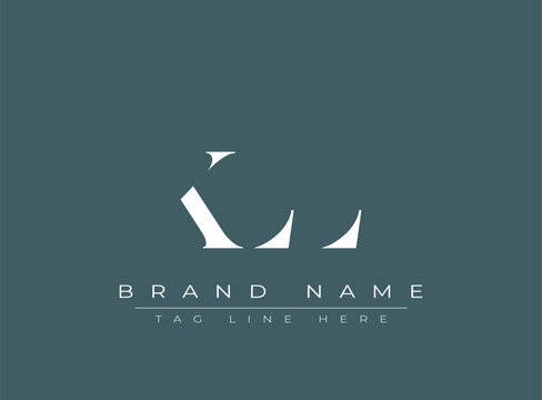 KLL abstract letter logo design. This logo is designed by three abstract letters.