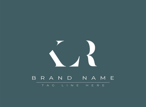 KLR abstract letter logo design. This logo is designed by three abstract letters.
