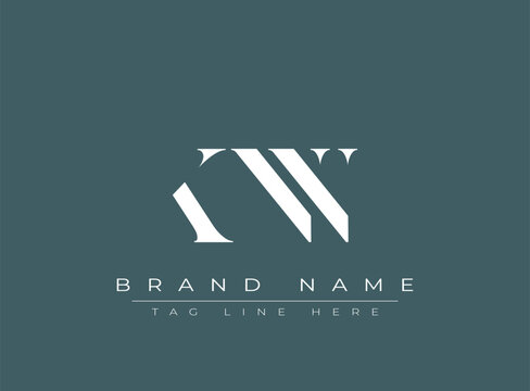 KNN abstract letter logo design. This logo is designed by three abstract letters.