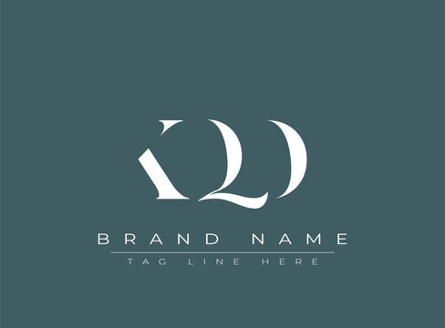 KQD abstract letter logo design. This logo is designed by three abstract letters.