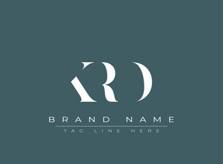KRD abstract letter logo design. This logo is designed by three abstract letters.
