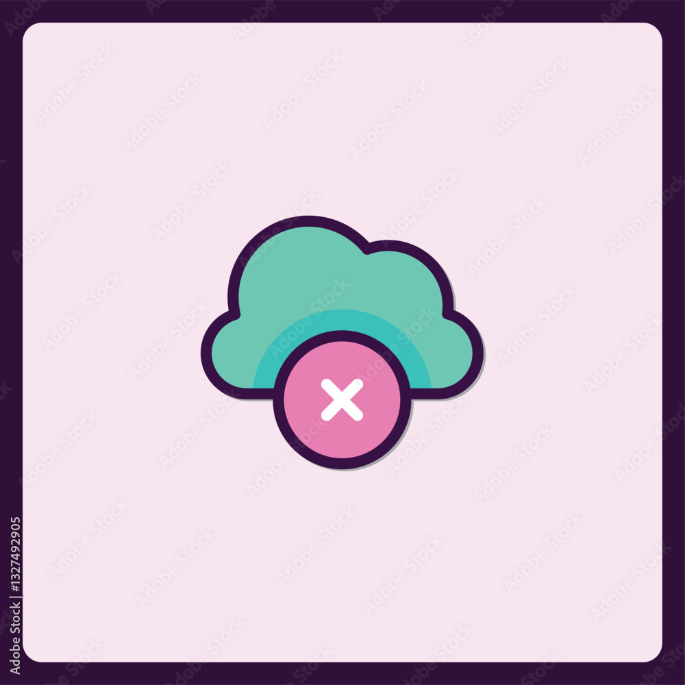 Poster cloud data access denied: a symbol of restriction and security protocol