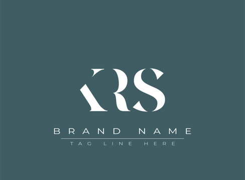 KRS abstract letter logo design. This logo is designed by three abstract letters.