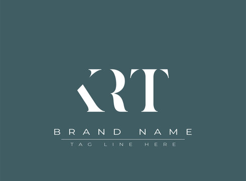 KRT abstract letter logo design. This logo is designed by three abstract letters.