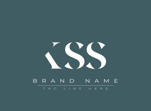 KSS abstract letter logo design. This logo is designed by three abstract letters.