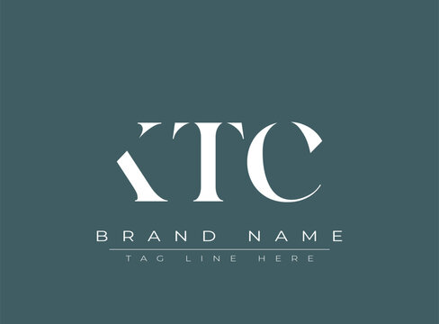 KTC abstract letter logo design. This logo is designed by three abstract letters.