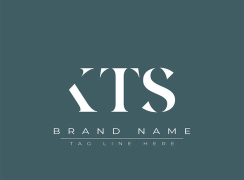 KTS abstract letter logo design. This logo is designed by three abstract letters.