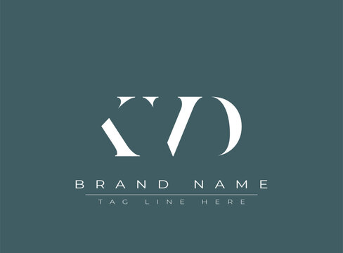KVD abstract letter logo design. This logo is designed by three abstract letters.