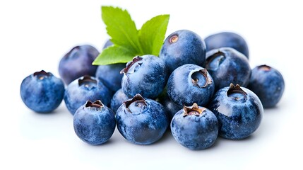 Fototapeta premium Blueberry berries isolated on white background