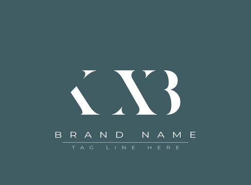 KXB abstract letter logo design. This logo is designed by three abstract letters.