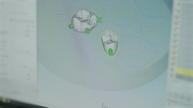 Dental CAD/CAM Software Designing Zirconia Crowns