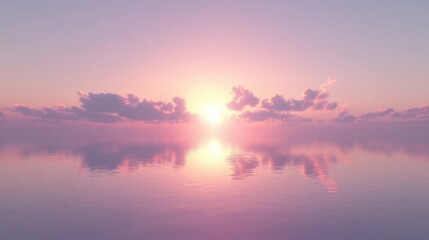 Fototapeta premium Magical Twilight Sky Reflections on Water Surface