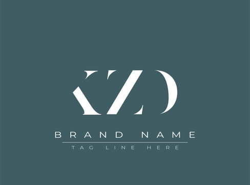 KZD abstract letter logo design. This logo is designed by three abstract letters.
