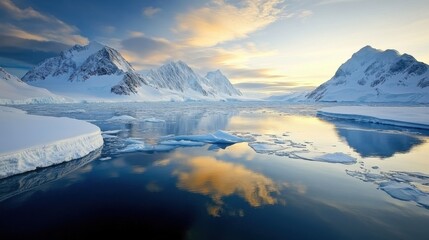 Obraz premium Stunning Arctic Landscape with Ice and Glaciers