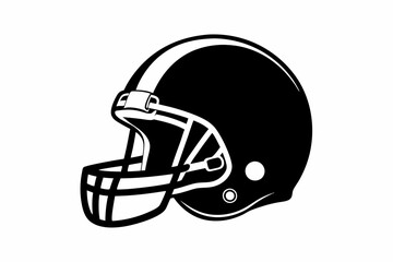 american football helmet line art silhouette vector illustration