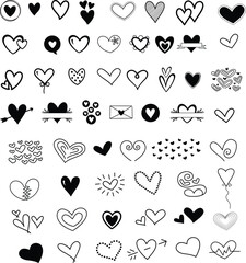 Cute hand drawn doodle vector set