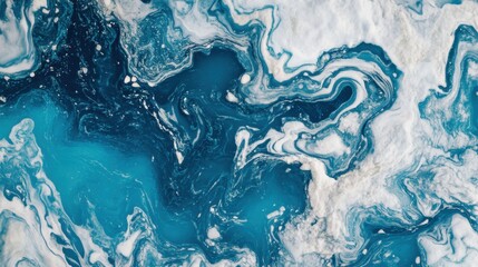 Obraz premium Vibrant Arctic Ice and Glacier Abstract Swirls