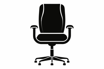 Fototapeta premium office chair line art silhouette vector illustration