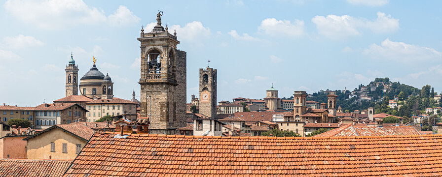 Bergamo Stadtsilhouette 