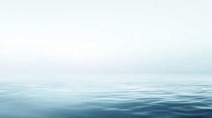 Fototapeta premium Calm Waters Reflecting a Clear Blue Sky