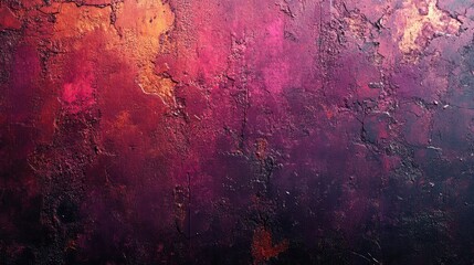 Fototapeta premium Abstract textured surface, vibrant purple-red backdrop. Suitable for background design or product display