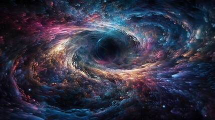 Mesmerizing deep space planet with energy wave high resolution HD images