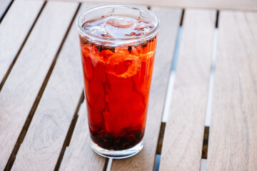Strawberry herbal tea
