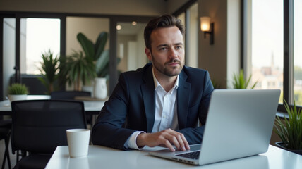 Men in a office