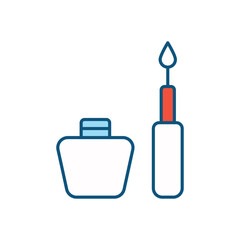 Eyeliner vector icon 