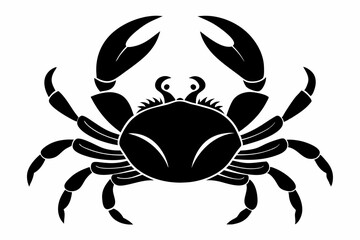 crab line art silhouette vector illustration