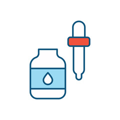 Obraz premium Serum vector icon 
