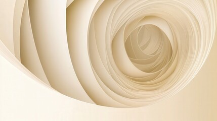 Abstract Paper Architecture: A Whimsical Spiral Design