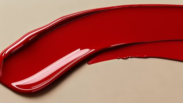 red nail polish on white background