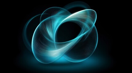 Mesmerizing Light Trails: A Digital Abstract Art Piece
