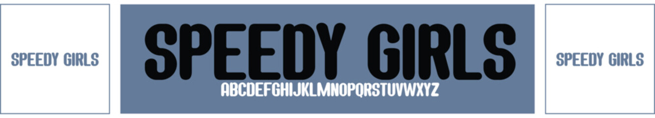 Fototapeta premium speedy girls.frostbites.eps