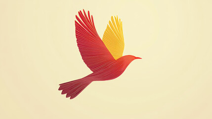 Fototapeta premium Wings isolated animal feather pinion bird freedom flight natural peace design vector illustration.