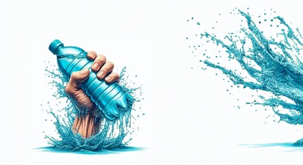 young woman in water