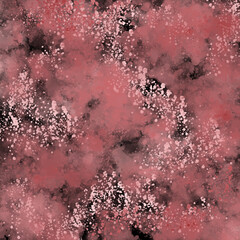 Abstract textured background with watercolor effect and splashed drops on black. Dynamic, deep and rich background. Tracing