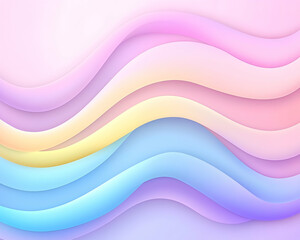 Pastel wavy background