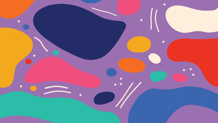 Modern abstract background with fluid organic shapes and bright colors. Perfect for graphic design, branding, web design, social media, posters, digital art, and creative visual projects.